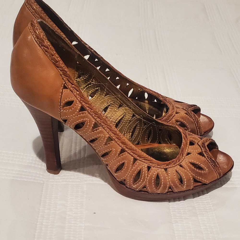 Guess open toe heels